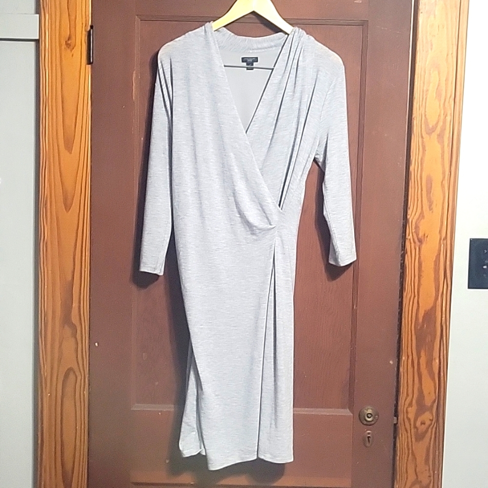 Ann Taylor Factory Faux wrap dress Size LPetite
